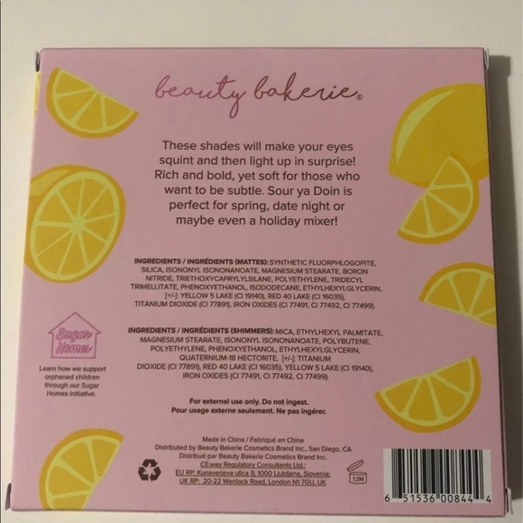 Beauty Bakerie Sour Ya Doin? Eyeshadow Palette NWT - Picture 2 of 8